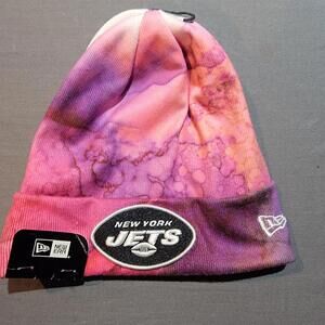 New York Jets Beanie New Era Crucial Catch Intercept Cancer New With Tags